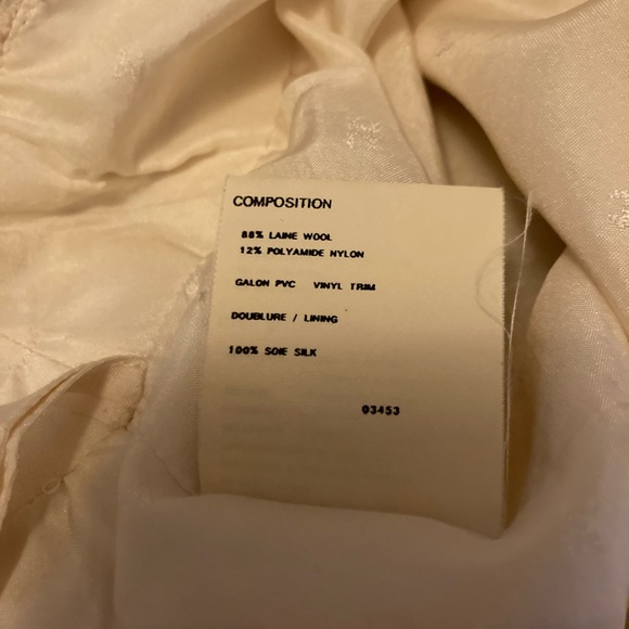 Vintage Authentic Chanel Boutique Ivory Tweed Mini Skirt - Picture 8 of 14